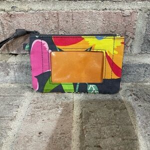 Vera Bradley Orange and Gray Card Holder